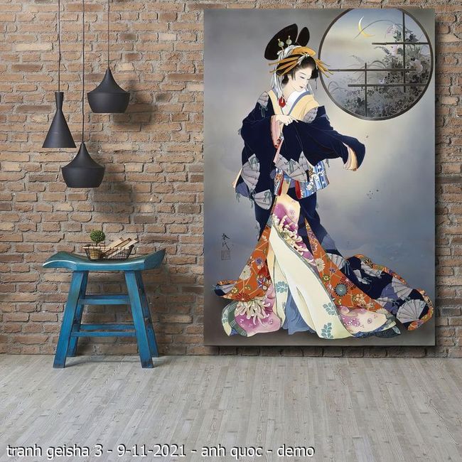 tranh geisha 3 9 11 2021 anh quoc 